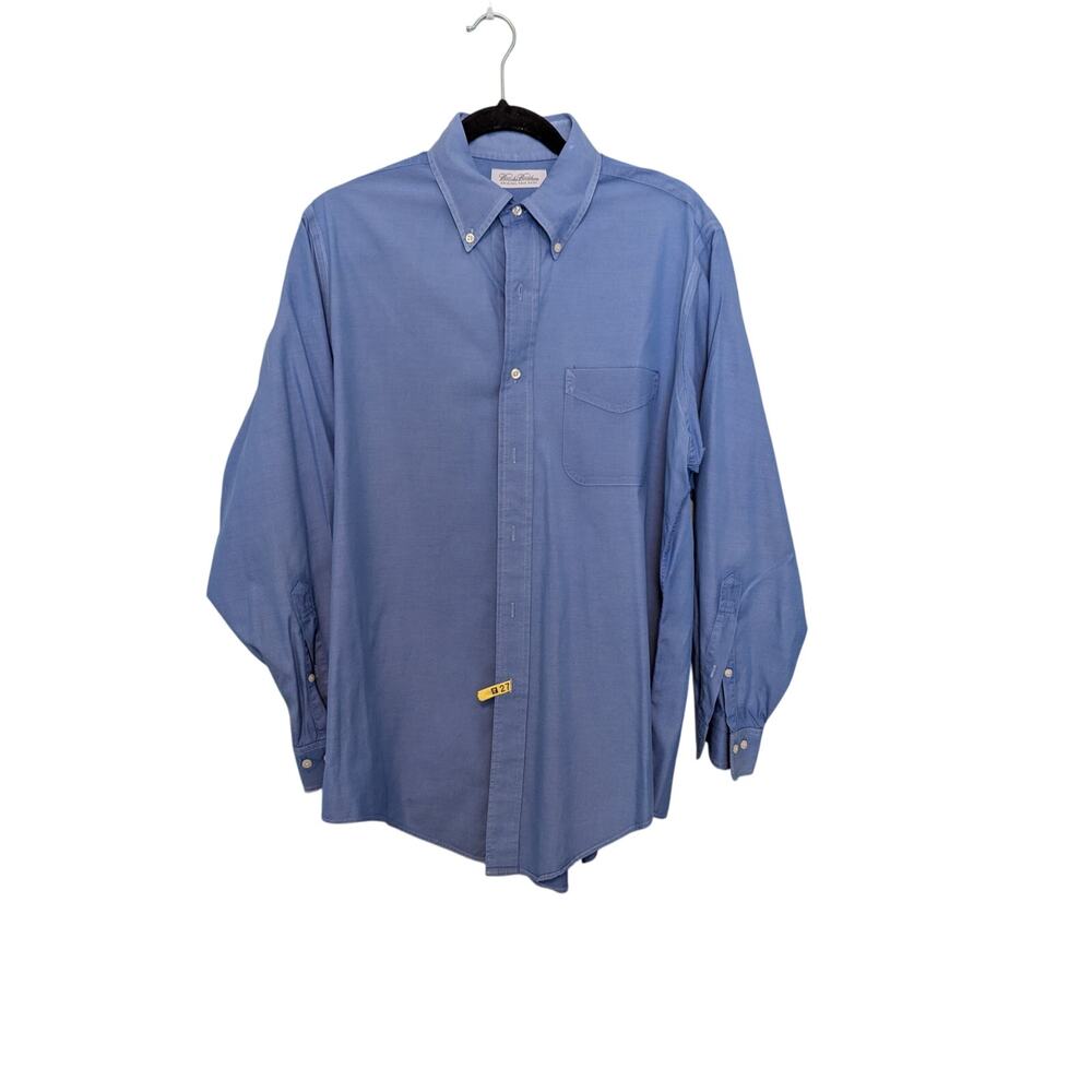 Brooks Brothers Men's Blue Shirt , Size 16-32/33, 100% Cotton Oxford